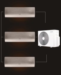 Мульти сплит-система на 3 комнаты 35+35+35 м2 AURUS ADI/in-12HN8/GOLD*3/ADMI/out-36H4N8 D Series