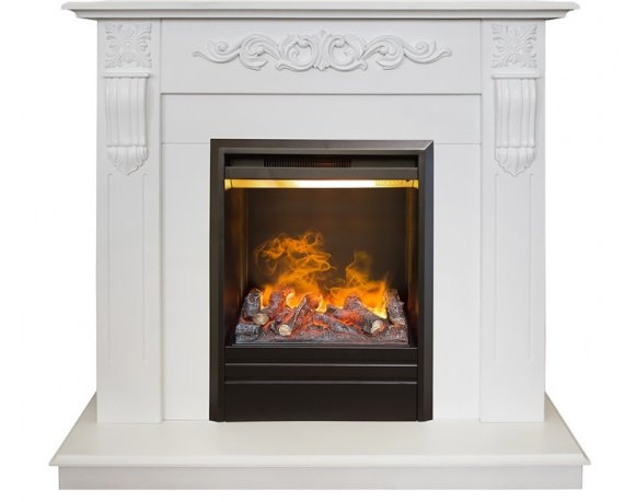 Каминокомплект RealFlame Dominica STD/EUG WT с очагом 3D Olympic