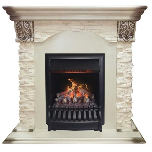 Каминокомплект RealFlame Dublin LUX STD/EUG WT с очагом 3D Oregan
