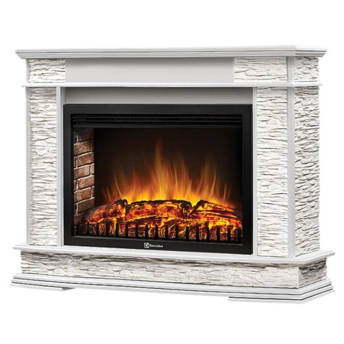 Каминокомплект Firelight Scala 30 с очагом Electrolux EFP/P-3020LS сланец скалистый белый/шпон белый дуб — фото 2