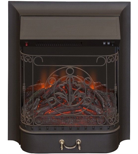 Каминокомплект Interflame Экстер темный дуб угловой с очагом Majestic FX M Black — фото 2