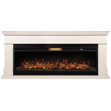Каминокомплект Royal Thermo Aurora RTFP/P-AR60LS + портал Firelight California 60 IV молочный