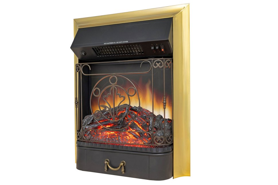 Каминокомплект Royal Flame California STD CRM (Разборный) с очагом Majestic FX M Brass санд антрацит