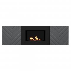 Тумба с биокамином Firelight BFP/P-1400V графит