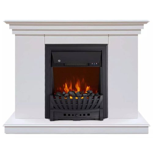 Каминокомплект Хорошие Камины Марс с очагом Royal Flame Aspen Black белый — фото 1
