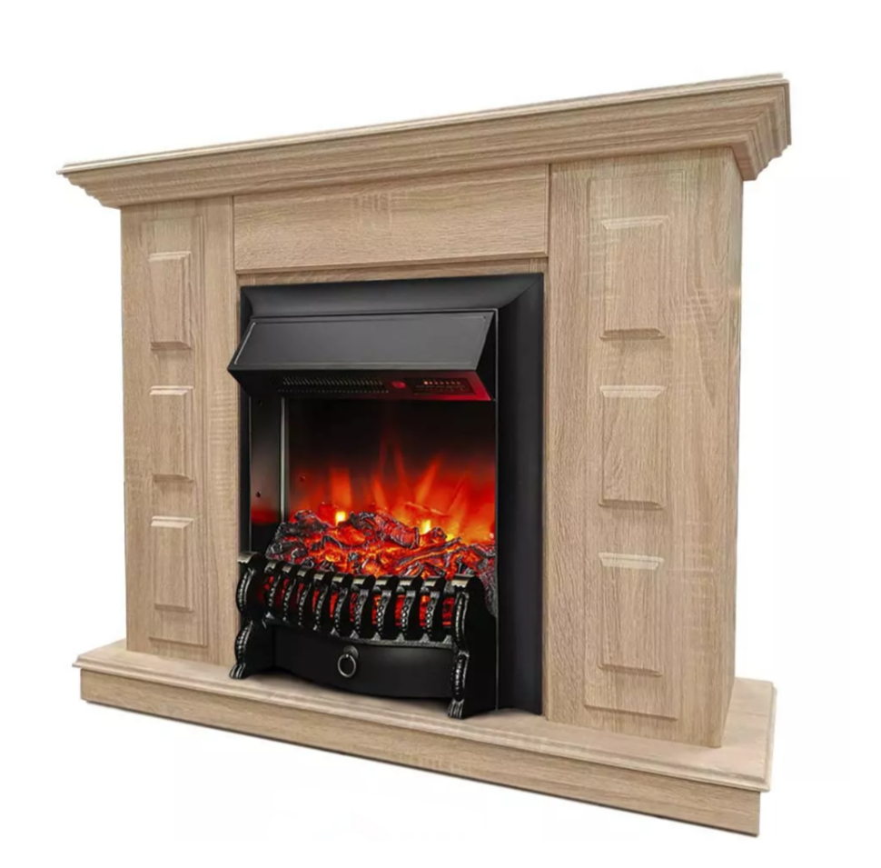 Каминокомплект Хорошие Камины Юпитер с очагом RealFlame Fobos Lux BL S сосна — фото 2