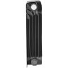 Биметаллический радиатор отопления Stout Titan Ventil 350 12 секций нижнее правое подключение графит RAL 7024