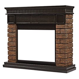 Портал Firelight Bricks Wood 30 камень коричневый/шпон темный дуб