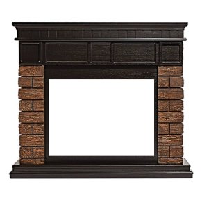 Портал Firelight Bricks Wood 30 камень коричневый/шпон темный дуб