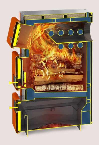 Изображение товара Твердотопливный котел Теплодар Куппер ПРО-28 (2.0) мощностью 28 кВт для большого отопления