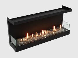 Встроенный биокамин Lux Fire Фронтальный 1040 S ВБКФ-1040S