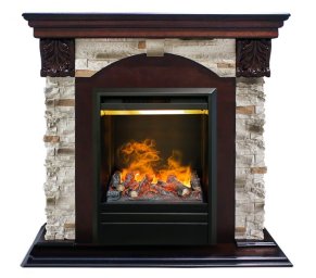 Каминокомплект RealFlame Dublin ROCK STD/EUG AO с очагом 3D Olympic