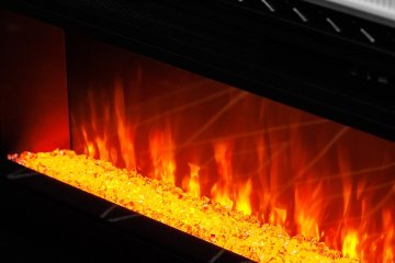 Каминокомплект Royal Flame Ellipse с очагом Vision 42 LED белый с черным
