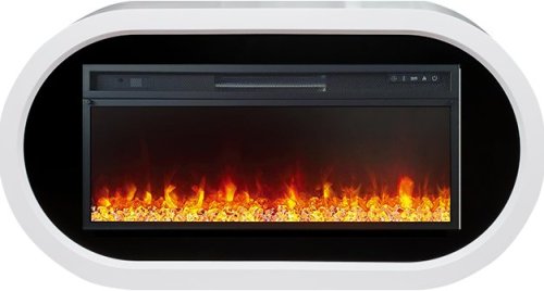 Каминокомплект Royal Flame Ellipse с очагом Vision 42 LED белый с черным — фото 1