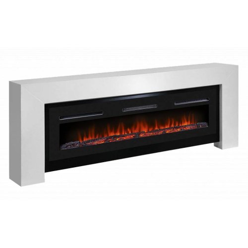 Каминокомплект Firelight Suprema Long с очагом Electrolux Infinity EFP/P-1600ULS белый/черный — фото 2