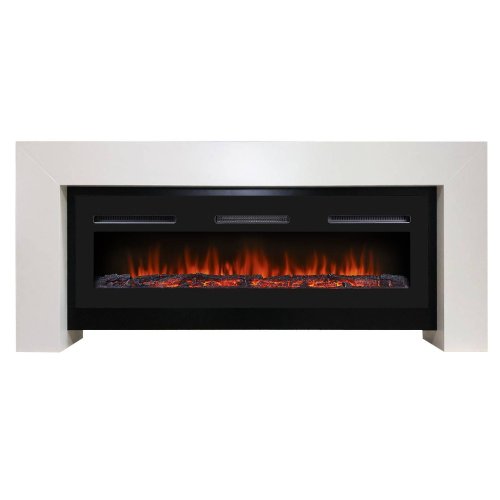 Каминокомплект Firelight Suprema Long с очагом Electrolux Infinity EFP/P-1600ULS белый/черный — фото 1