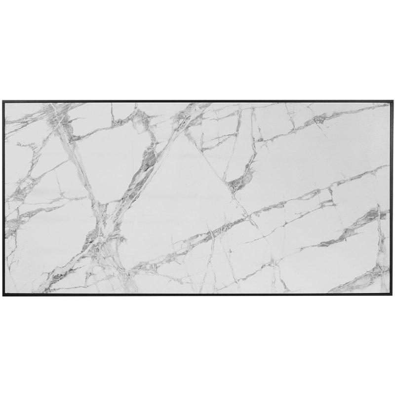 Отопительная панель Stout White Stone SCT 120*60 белый гранит/черный корпус — фото 2