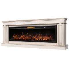 Каминокомплект Royal Thermo Aurora RTFP/P-AR60LS + портал Firelight Olympia 60 слоновая кость с патиной