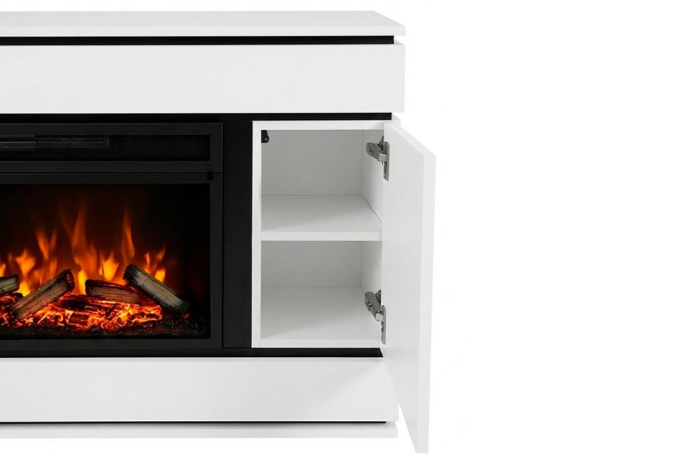 Каминокомплект Royal Flame Stockholm (Разборный) с очагом Vision 42 LOG LED белый с черным — фото 2