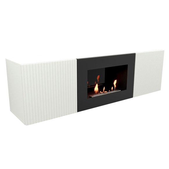 Изображение товара Тумба с биокамином Firelight BFP/P-1400L белый для стильного интерьера