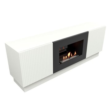 Тумба с биокамином Firelight BFP/P-1400L белый