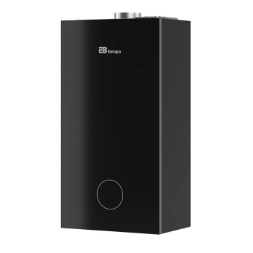 Настенный газовый котел E8 tempo GHC24W (черная стеклянная панель)