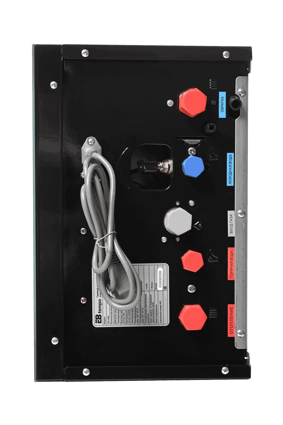 Настенный газовый котел E8 tempo GHC24W (черная стеклянная панель) — фото 6