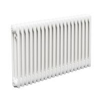Стальной трубчатый радиатор Теплофорт ТР3057 20 секций боковое подключение 3/4 белый глянец