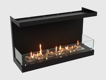 Встроенный биокамин Lux Fire Фронтальный 1100 M ВБКФ-1100М