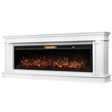Каминокомплект Royal Thermo Aurora RTFP/P-AR60LS + портал Firelight Olympia 60 белый
