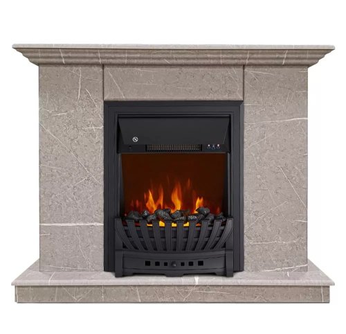 Каминокомплект Хорошие Камины Марс с очагом Royal Flame Aspen Black мрамор — фото 1