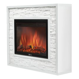 Каминокомплект Firelight Loft 30 с очагом Electrolux EFP/P-3020LS камень белый/белая эмаль
