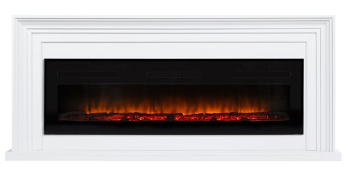 Каминокомплект Firelight Stretto Long с очагом Electrolux Infinity EFP/P-1600ULS белый — фото 1