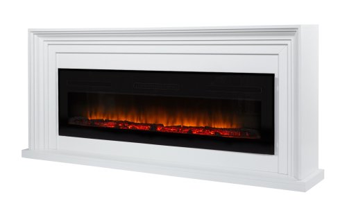 Каминокомплект Firelight Stretto Long с очагом Electrolux Infinity EFP/P-1600ULS белый — фото 2