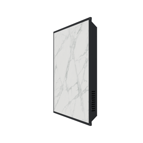 Отопительная панель Stout White Stone SCT 60*60 белый гранит/черный корпус — фото 2