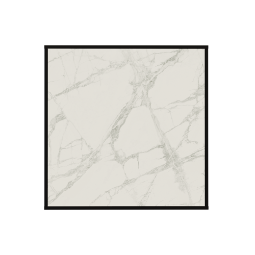 Отопительная панель Stout White Stone SCT 60*60 белый гранит/черный корпус — фото 1