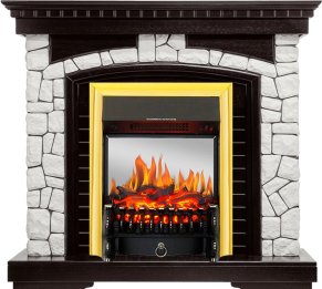 Каминокомплект Royal Flame Glasgow с очагом Fobos FX M Brass