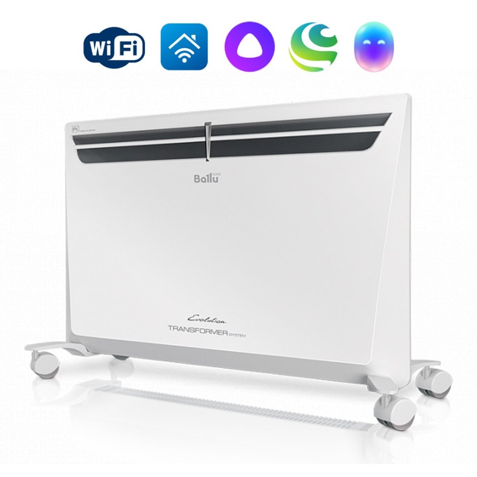 Электрический конвектор Ballu Transformer с блоком управления и шасси BEC/EVU-1500-3.1I (инверторный)