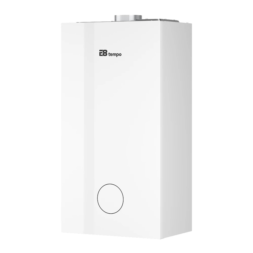 Настенный газовый котел E8 tempo GHD24W (белая стеклянная панель)