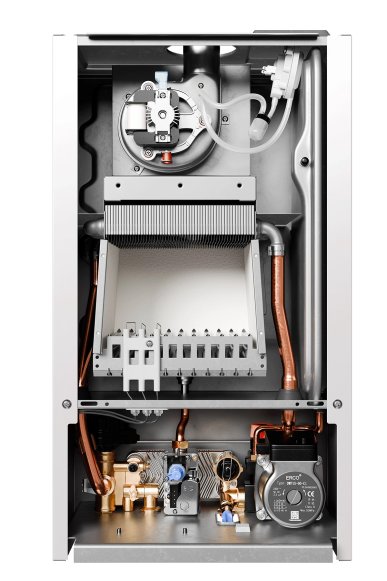 Настенный газовый котел E8 tempo GHD24W (белая стеклянная панель)