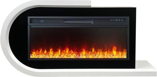 Каминокомплект Royal Flame Basel L с очагом Vision 42 LED белый с черным — фото 1