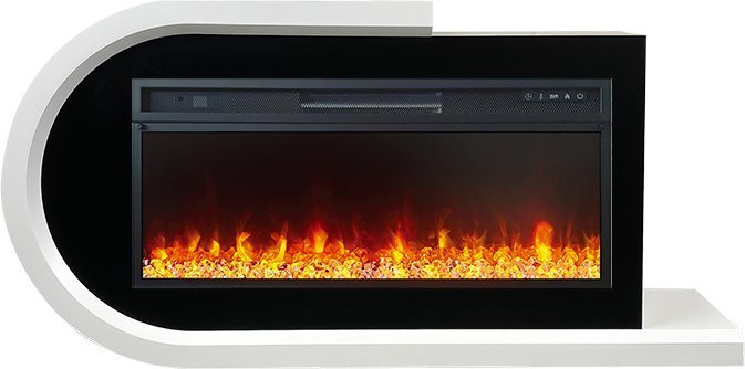 Каминокомплект Royal Flame Basel L с очагом Vision 42 LED белый с черным — фото 1