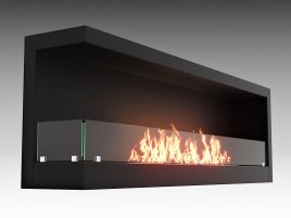Встроенный биокамин Lux Fire Угловой 1500 SL левый угол