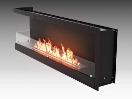 Встроенный биокамин Lux Fire Угловой 1500 SL левый угол