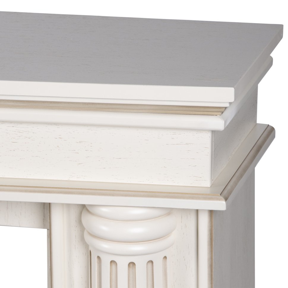 Каминокомплект Firelight Olympia 42/40/36 + очаг Electrolux EFP/P-4220LS слоновая кость с золотой патиной — фото 4