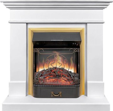 Каминокомплект Royal Flame California STD CRM (Разборный) с очагом Majestic FX Brass санд сноу