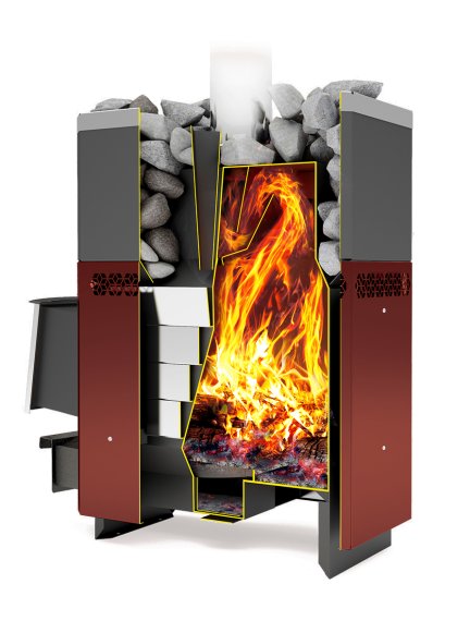 Печь отопительная Теплодар Русь-12 ЛУ