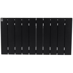 Биметаллический радиатор отопления Rifar Supremo 350 боковое подключение 10 секций антрацит