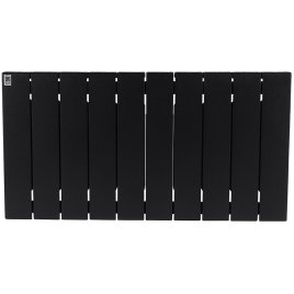 Биметаллический радиатор отопления Rifar Supremo 350 боковое подключение 10 секций антрацит