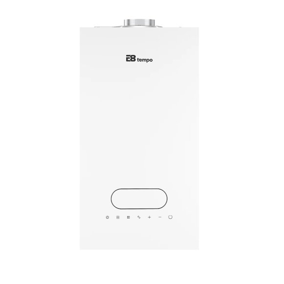 Настенный газовый котел E8 tempo GMB24W (белая стеклянная панель)